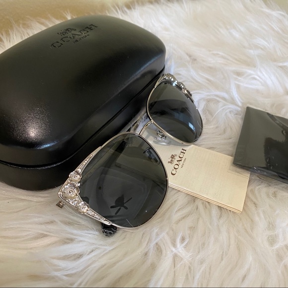 New coach 56mm cat eye sunglasses - Picture 4 of 14